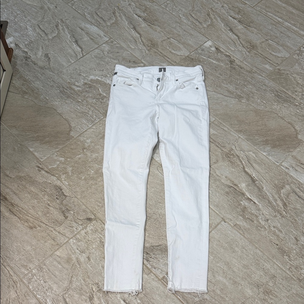 Citizens Of Humanity Avedon ankle ultra skinny  Crisp White Jeans